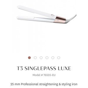 T3 Singlepass Luxe Hair Straightener & styling iron